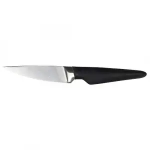 Soyma bıçağı; paslanmaz çelik-siyah, 9 cm