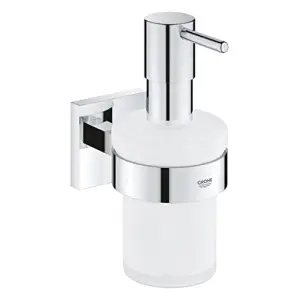 Start Cube QuickFix Sıvı Sabunluk, Duş/Banyo Aksesuarı, Krom, 41098000