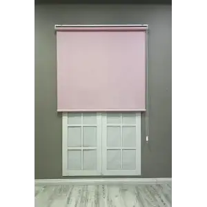 Stor Perde, İthal Mat Polyester Pembe p1130, Pembe, 80 x 200