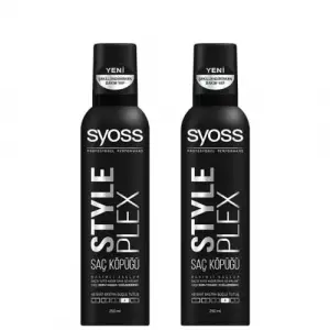 Style Plex Saç Köpüğü, 250 ml, 2li Set