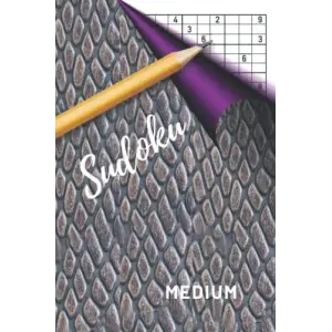 Sudoku: Paperback brain game with numbers. Playing level: MEDIUM. Fun for everyone.