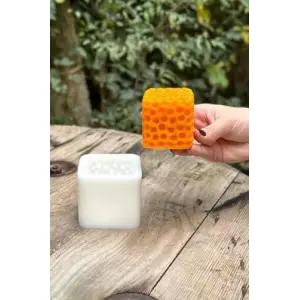 Sünger Küp Mum Kalıbı (Silikon) (1 Adet)