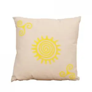 Sunny Kırlent-Sarı Baskılı 45x45x10 cm