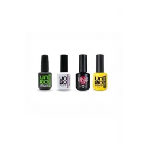 Süper 4lü Set (Rubber Basecoat; S.Shine Topcoat, Luxprimer, Dehydrator) 15 Ml Şeffaf