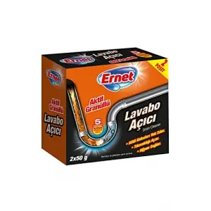 Süper Lavabo Açıcı Aktif Granüllü 2X50 G