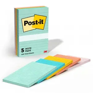 Super Sticky Notes, 5 x 20,3 cm 5 Pads