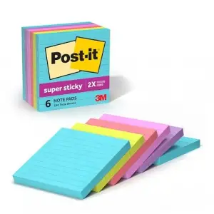 Super Sticky Notes, 5 x 20,3 cm 6 Pads