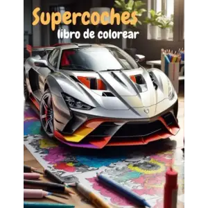 Supercoches libro de colorear