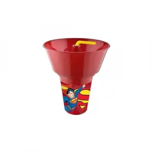 Supermn Lisanslı Cips ve Mısır Kovalı Pipetli Bardak