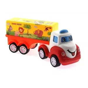 Sürtme Mekanizmalı Mini Sevimli Sarı Tır
