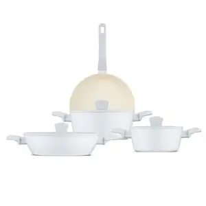 Swiss Crystal Light Grey 7 Parça Tencere Seti