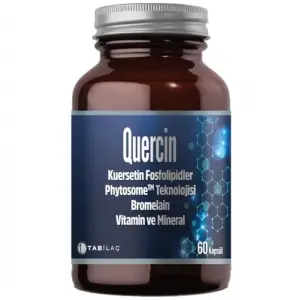 Tab İlaç Quertecin Fitozomal Kuersetin Bromelain 60 Kapsül