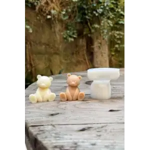 Teddy Bear Mini Tekli Mum Kalıbı (Silikon)