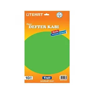 Tek Kenarı Yapışkanlı Defter Kabı Mavi