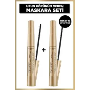 Telescopic Siyah Maskara 2li Set