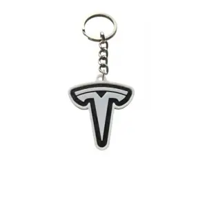 Tesla 3D Baskı Logolu Anahtarlık
