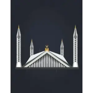 The Faisal Masjid At Night Journal
