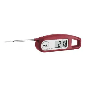 Thermo Jack katlanır problu dijital termometre, bordo