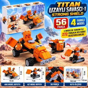 Titan Uzaylı Savaşçı -1 Strong Shield 56 Parça