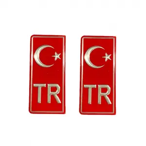 Tr plaka sticker (2 adet)/YACIY01