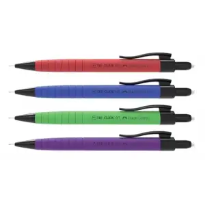 Tri-Click Vers. Rubberized 0.7 Uçlu Kalem, Asorti