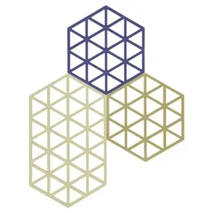 Triangles Silikon Nihale, 250 °C, 2 Stück 16 x 14 cm & 1 Stück 24 x 14 cm