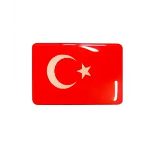 Türk Bayrağı 2li 3D Sticker