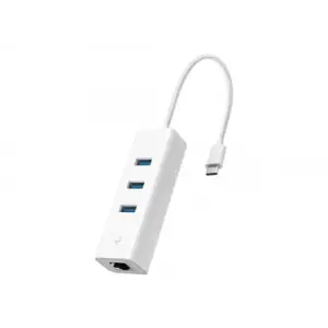 UE330C, USB Type-C den 3 adet Type-A 3.0 Hub ve Gigabit Ethernet Adaptörü