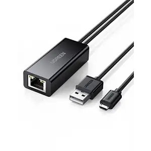 Ugreen Micro USB Ethernet Dönüştürücü Adaptör, Siyah