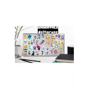 Undertale Sticker Telefon Laptop Notebook Tablet Defter Matara Stiker Etiket