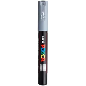 UNİ POSTER MARKÖRÜ PC-1M 0.7 GRİ