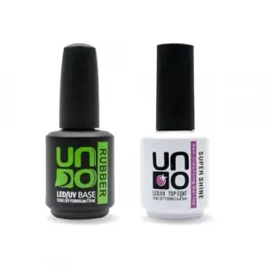 Uno Top Coat Super Shine Uno Rubber Base Coat 15 ml