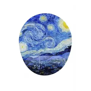 Van Gogh Starry Night Bilek Destekli Mouse Pad