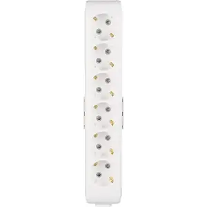 VİKO 6lı Beyaz Dıfa Pack Multi-Let Topraklı Ç.K Klemensli Priz