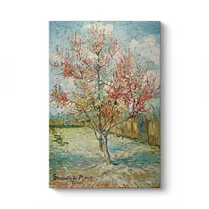 Vincent Van Gogh Pembe Şeftali Ağaçları Tablosu, 100 x 140