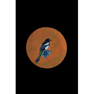 with border Magpie image sketchbook