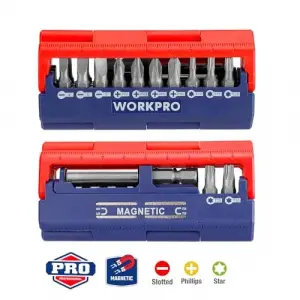 WP221062 13 Parça Manyetik CR-V Vidalama Bits Uç Seti