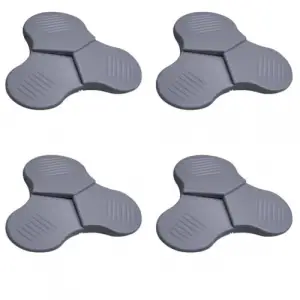 Yonca 3 Kademeli Silikon Kapı Stoperi Set, 4lü