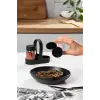00467 Siyah Drop 2li Standlı Tuzluk ve Biberlik Seti, 100 Ml