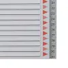 1-31 Rakamlı Separatör, A4, Gri, 100108