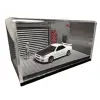 1/64 Garage Diorama Display Case (Gray Blinds) Gri