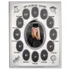 (1, Silver) - 835080 My School Years Silver Plated 8x10 Multi Picture Frame