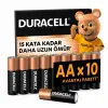 10lu 1,5V Basıc AA Alkalin Kalem Pil Paket