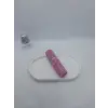 10 ml pembe mini doldurulabilir parfüm şişesi, elmas işlemeli