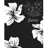 100 Page Black and White Floral Journal