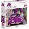 1000 Parça Mor Araba Puzzle 7028, Araba Puzzle