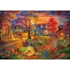1000 Parça Sonbahar Köyü Puzzle