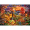 1000 Parça Sonbahar Köyü Puzzle