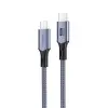 100W 5A USB3.2 Gen 2 20 Gbps 8K 60Hz Type-C Görüntü Şarj ve Data Kablosu 3 Metre