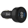 100W LED Ekranlı Type-C + USB-A Araç Şarj Aleti, iPhone, Android ve Notebook Uyumlu